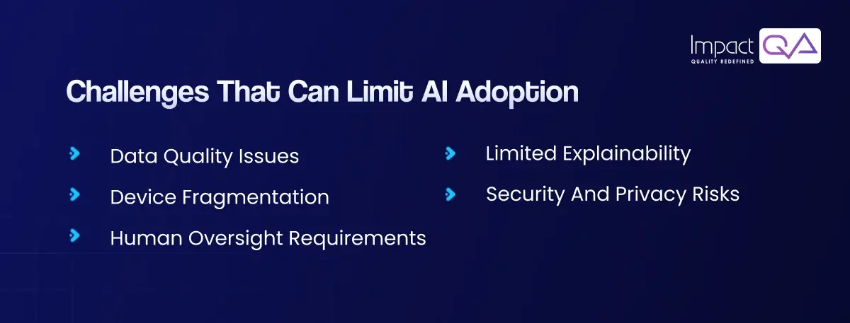 Challenges That Can Limit AI Adoption