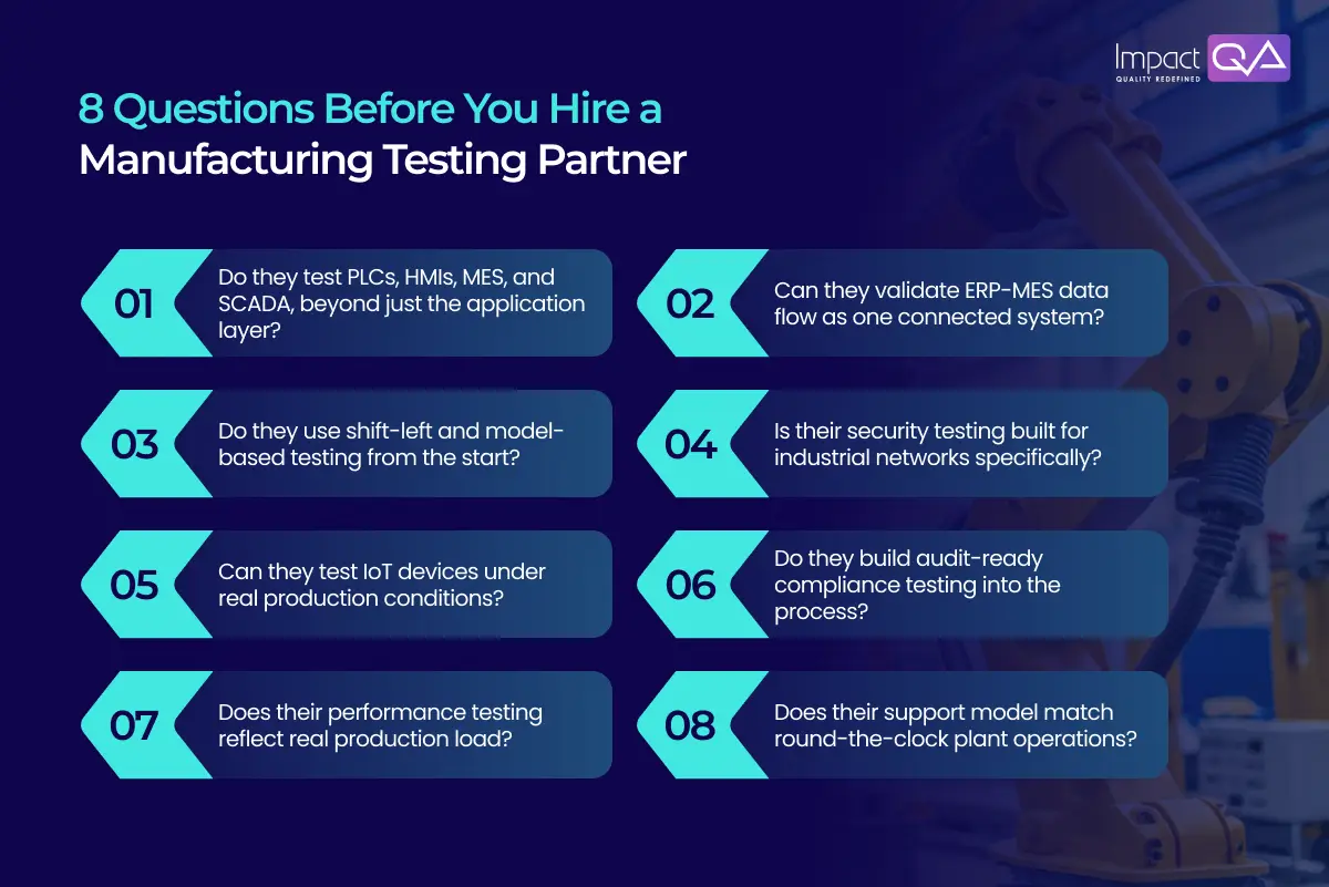 8 Questions Before You Hire a Manufacturing Testing Partner