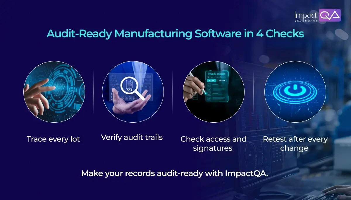 Audit-Ready Manufacturing Software in 4 Checks