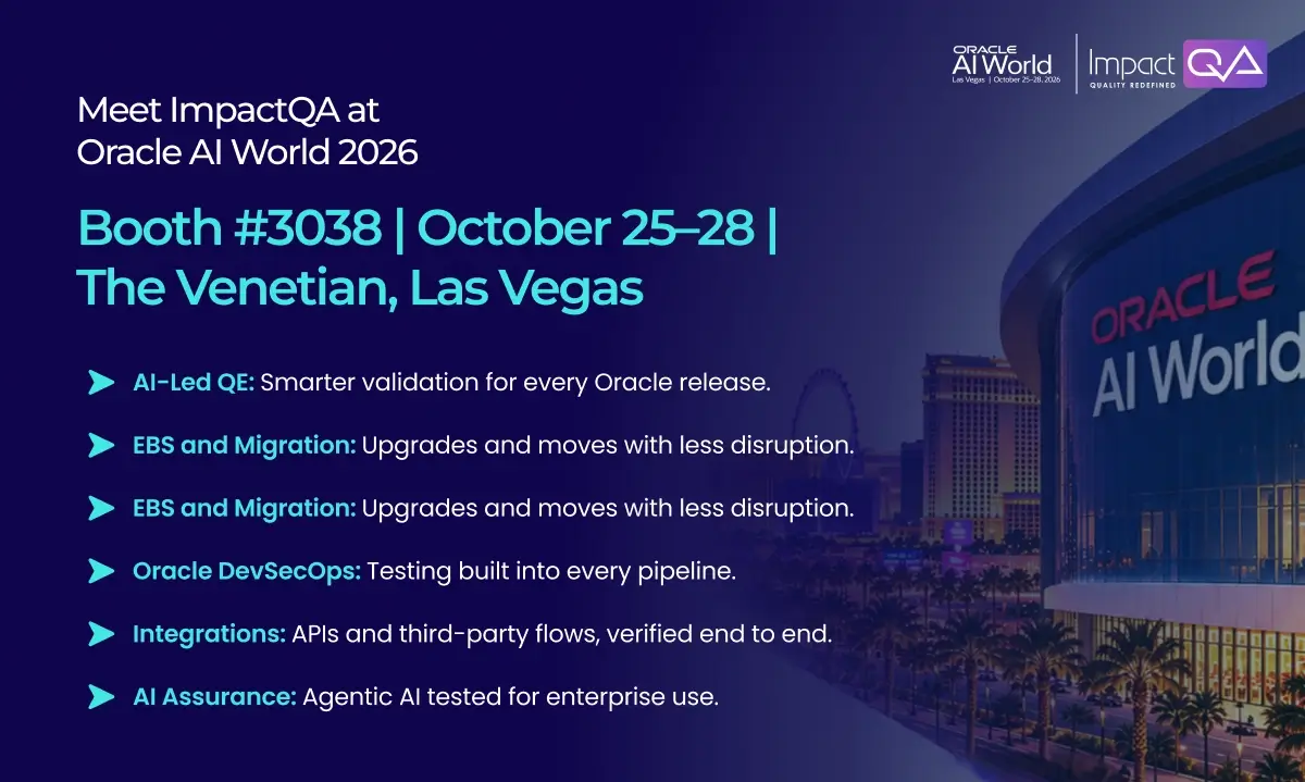 Meet ImpactQA at Oracle AI World 2026
